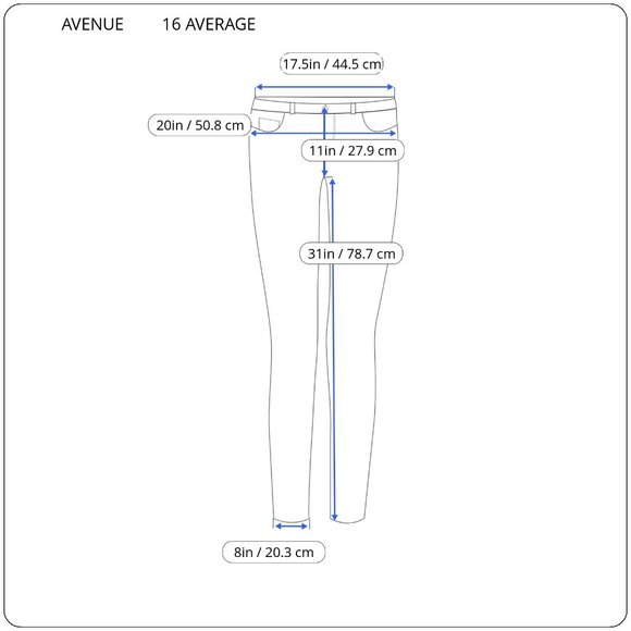 🎄Avenue Denim Womens Jeans 16 Average Straight Leg Black - Picture 3 of 9